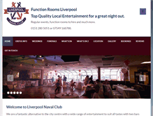 Tablet Screenshot of liverpoolnavalclub.co.uk